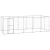 Outdoor Dog Kennel Galvanized Steel 130.2 ft²