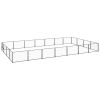 Dog Kennel Black 301.4 ft² Steel