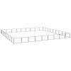 Dog Kennel Black 871.9 ft² Steel
