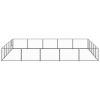 Dog Kennel Black 269.1 ft² Steel