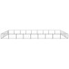 Dog Kennel Black 484.4 ft² Steel