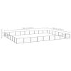 Dog Kennel Black 678.1 ft² Steel
