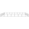 Dog Kennel Black 516.7 ft² Steel