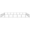 Dog Kennel Black 527.4 ft² Steel