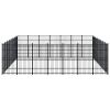 Outdoor Dog Kennel Steel 555.5 ft²