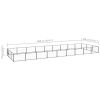 Dog Kennel Black 290.6 ft² Steel