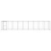 Outdoor Dog Kennel Galvanized Steel with Roof 234.4 ft²
