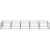 Dog Kennel Black 53.8 ft² Steel