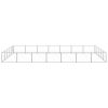 Dog Kennel Silver 376.7 ft² Steel