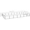 Dog Kennel Black 301.4 ft² Steel