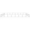 Dog Kennel Silver 602.8 ft² Steel