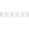 Dog Kennel Silver 53.8 ft² Steel