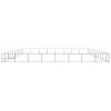 Dog Kennel Silver 861.1 ft² Steel