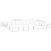 Dog Kennel Silver 602.8 ft² Steel
