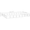 Dog Kennel Silver 516.7 ft² Steel