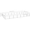 Dog Kennel Silver 301.4 ft² Steel