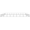 Dog Kennel Black 775 ft² Steel