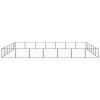 Dog Kennel Black 452.1 ft² Steel