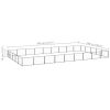 Dog Kennel Black 484.4 ft² Steel
