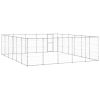 Outdoor Dog Kennel Galvanized Steel 390.7 ft²