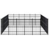 Outdoor Dog Kennel Steel 535.7 ft²