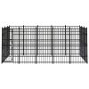 Outdoor Dog Kennel Steel 148.8 ft²
