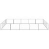Dog Kennel Silver 269.1 ft² Steel