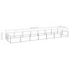 Dog Kennel Silver 150.7 ft² Steel