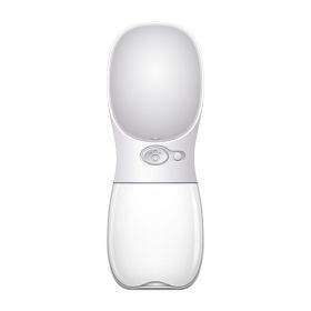 350 550ML Portable Pet Dog Water Bottle For Small Large Dogs Travel Puppy Cat Drinking Bowl Bulldog Water Dispenser Feeder (Color: White)