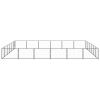 Dog Kennel Black 387.5 ft² Steel
